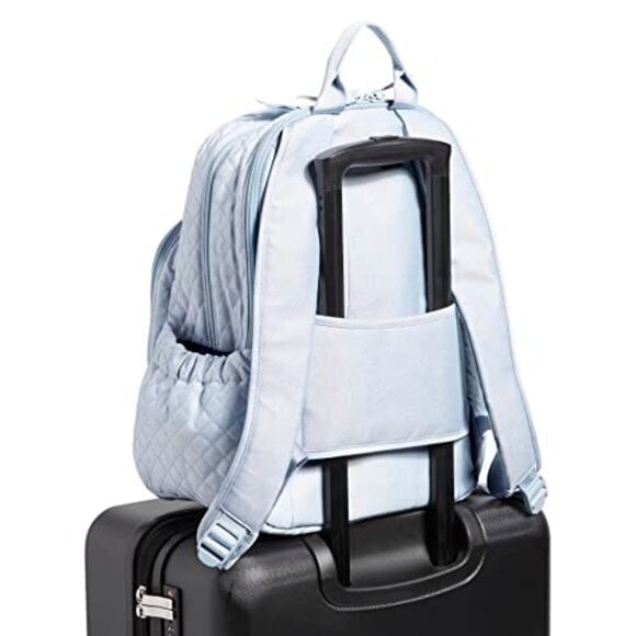 Vera Bradley Campus Backpack Work Travel Laptop Trolley Sea Air Floral NWT - Picture 5 of 15